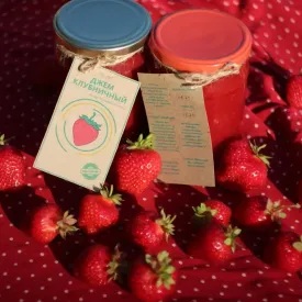 Джем клубничный из органических ягод, 450 мл